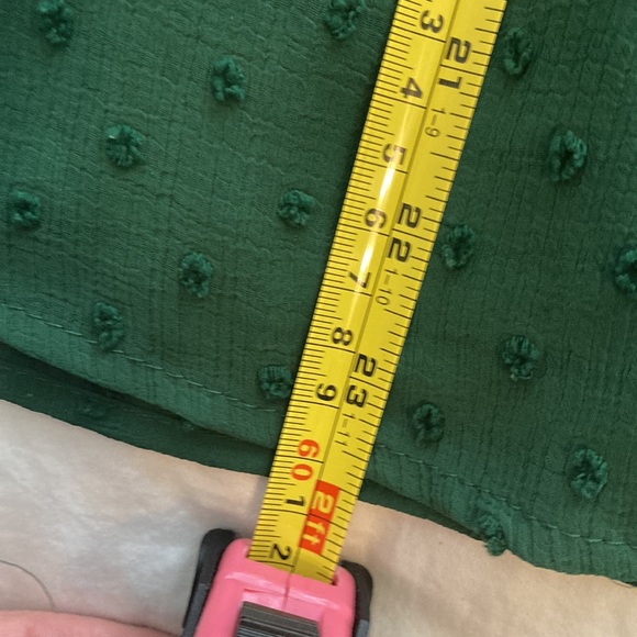 CeCe Forest Green Blouse, M - Picture 6 of 7